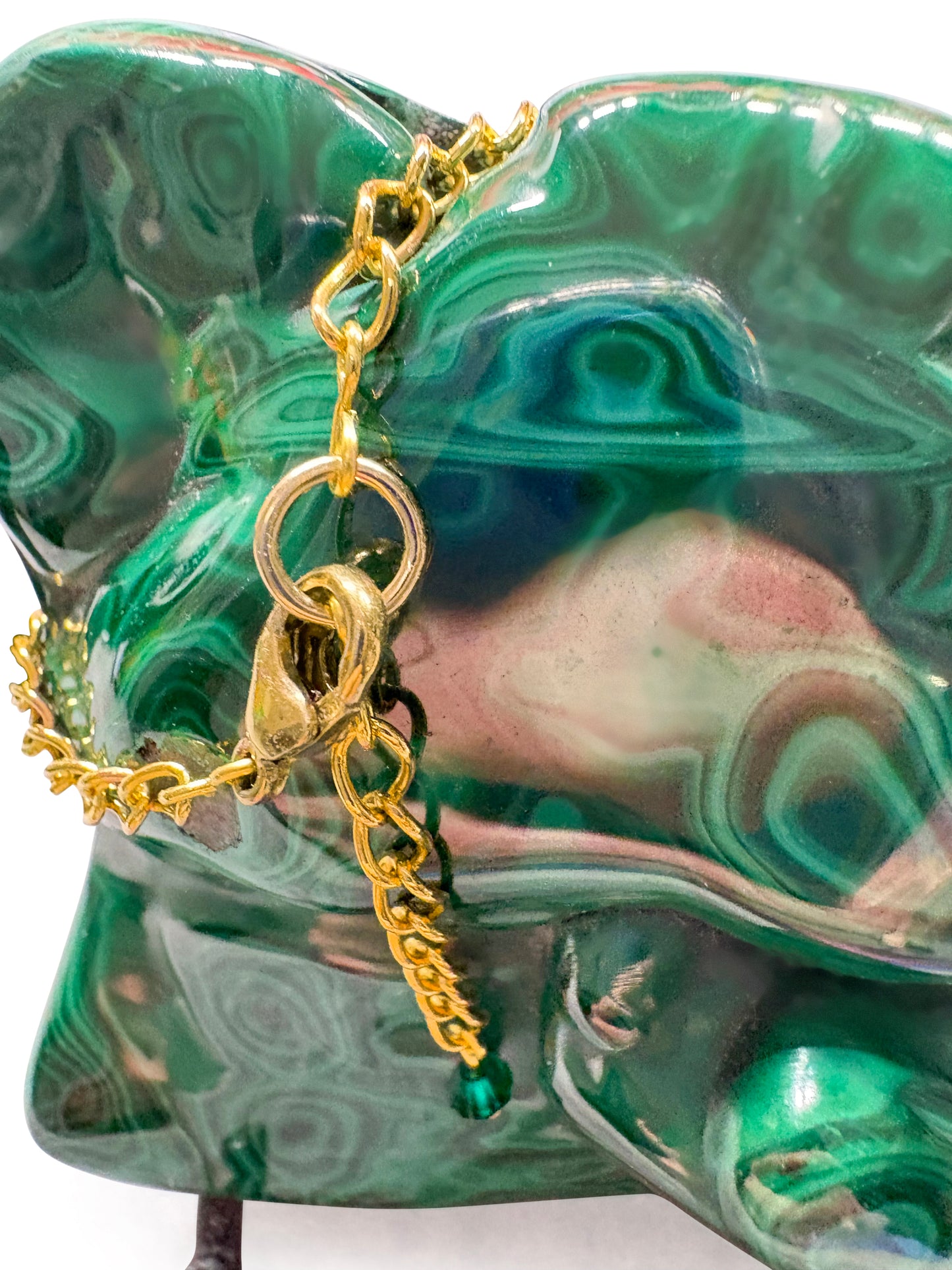 Emerald CZ 7" Gold Bracelet