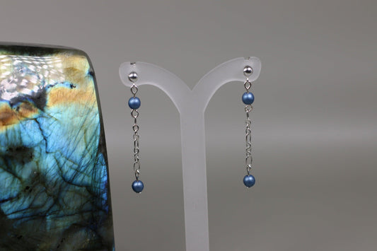 Light Blue Czech Pearls - Annabel's Jewelry & Leather