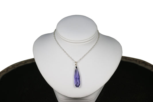 Violet Crystal 18" Necklace