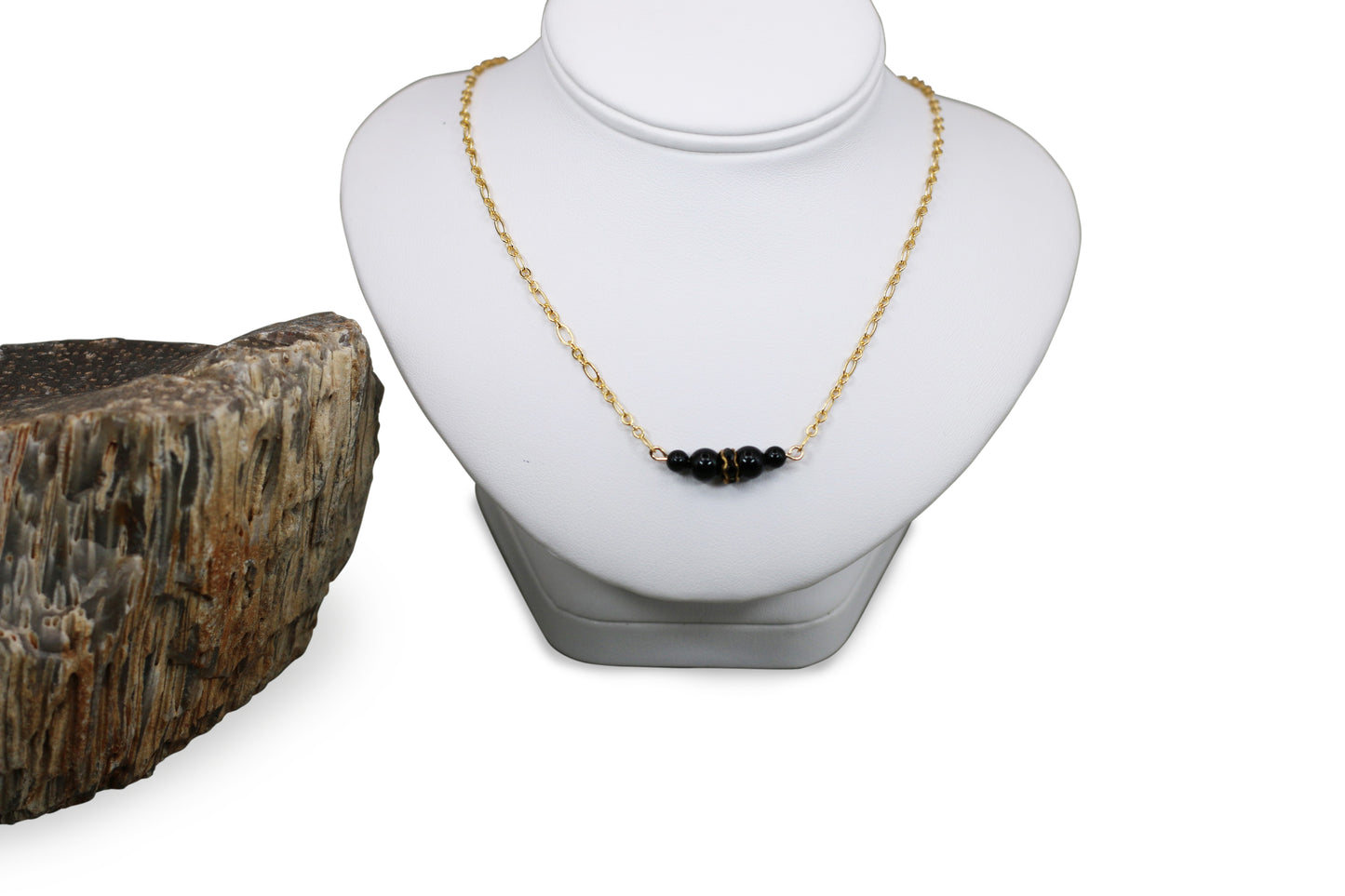 Magic Black Pearls Gold Set