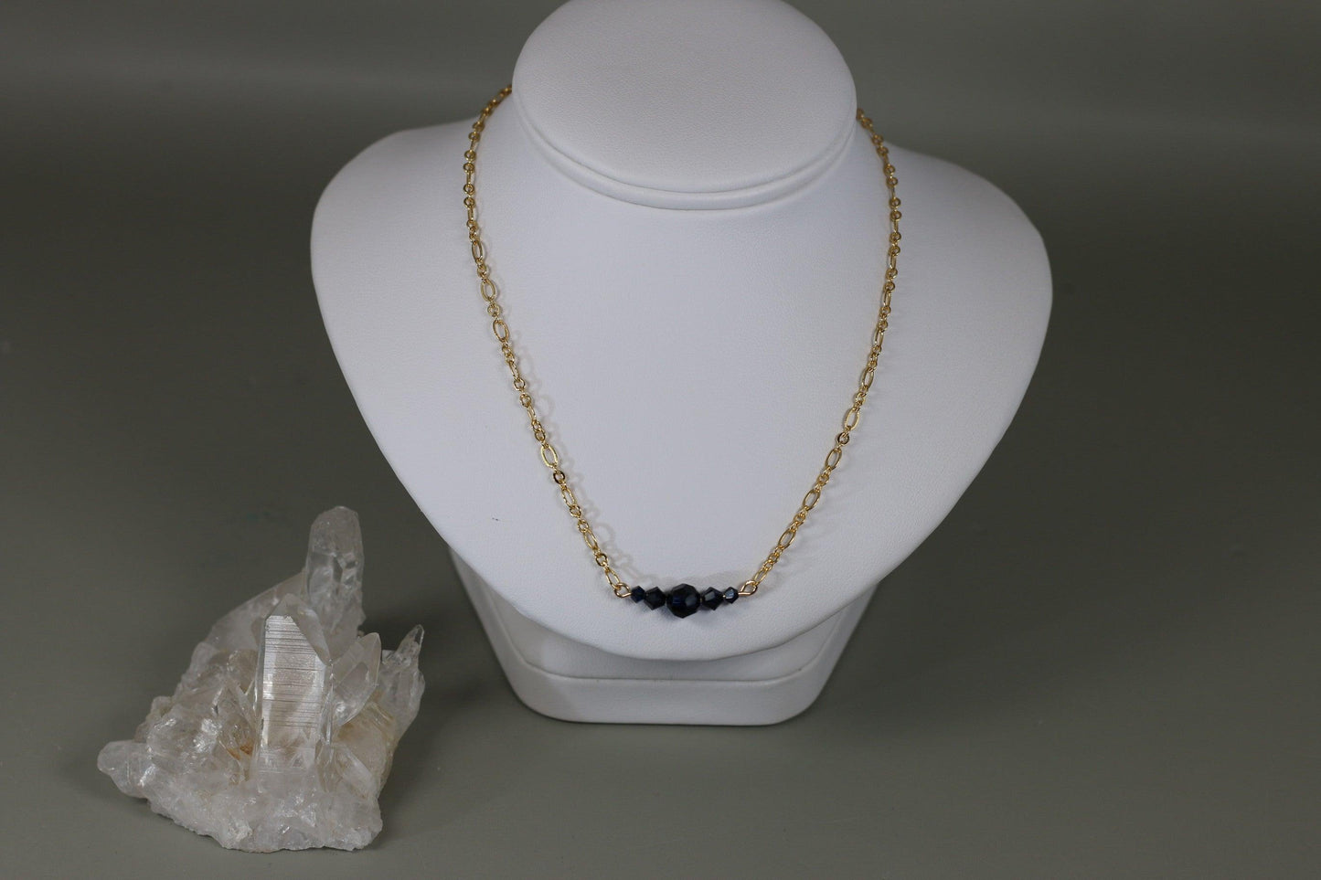 Indigo Dark Blue Austrian Crystals - Annabel's Jewelry & Leather