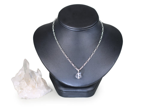 Chessboard Crystal 16" Necklace