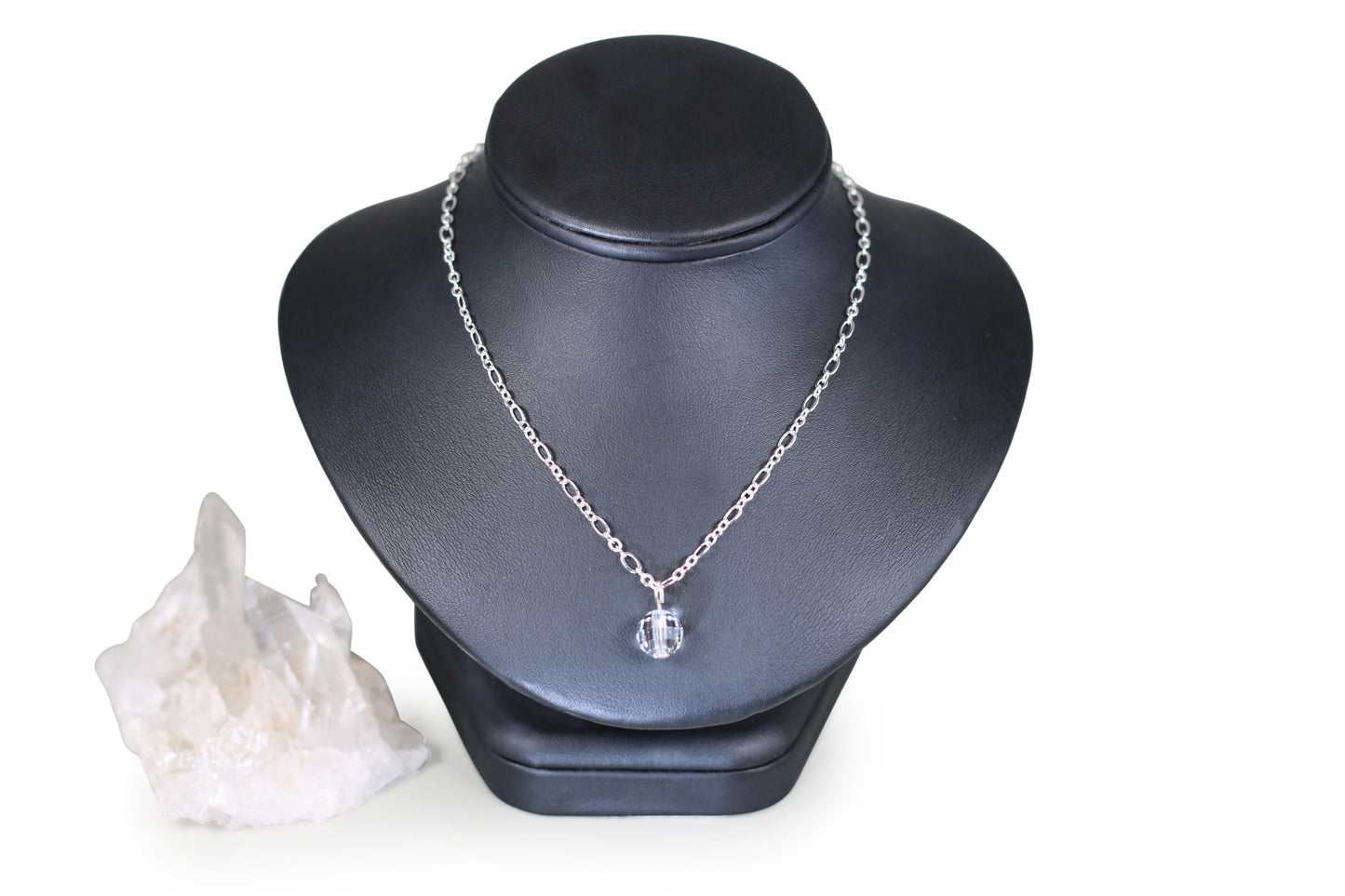 Chessboard Crystal 18" Necklace