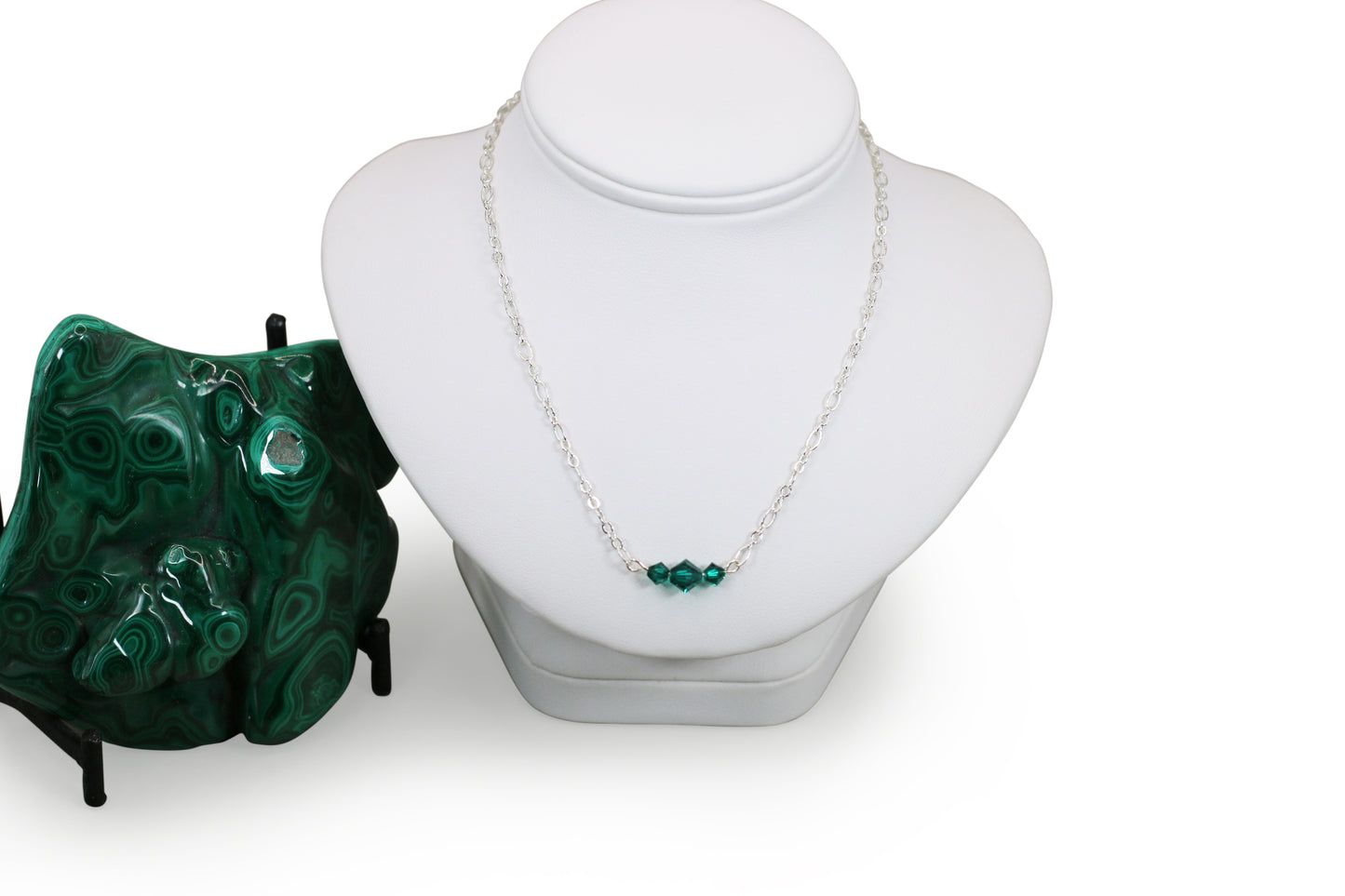 Emerald Crystals 16" Necklace