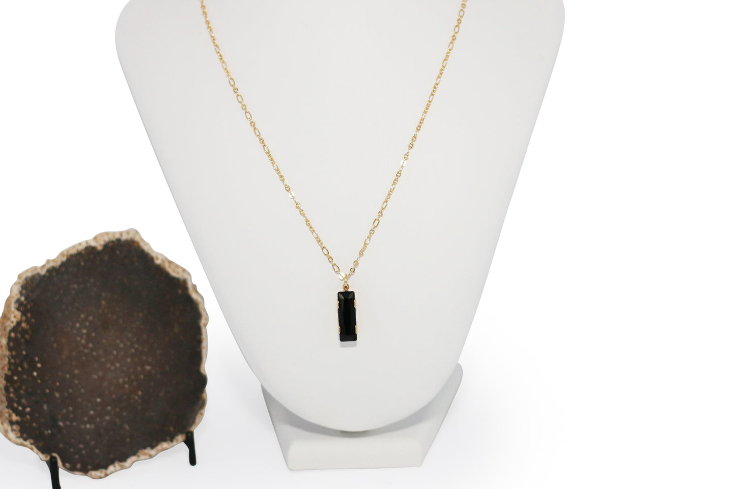 Jet Black Crystal 20" Necklace
