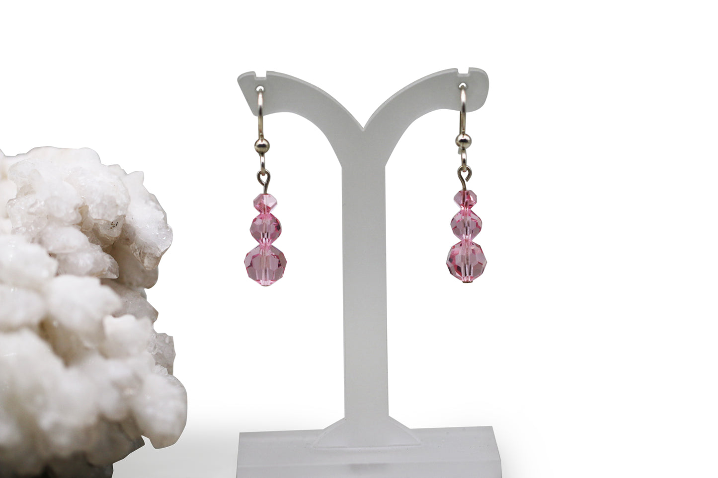 Light Rose Crystals Earrings
