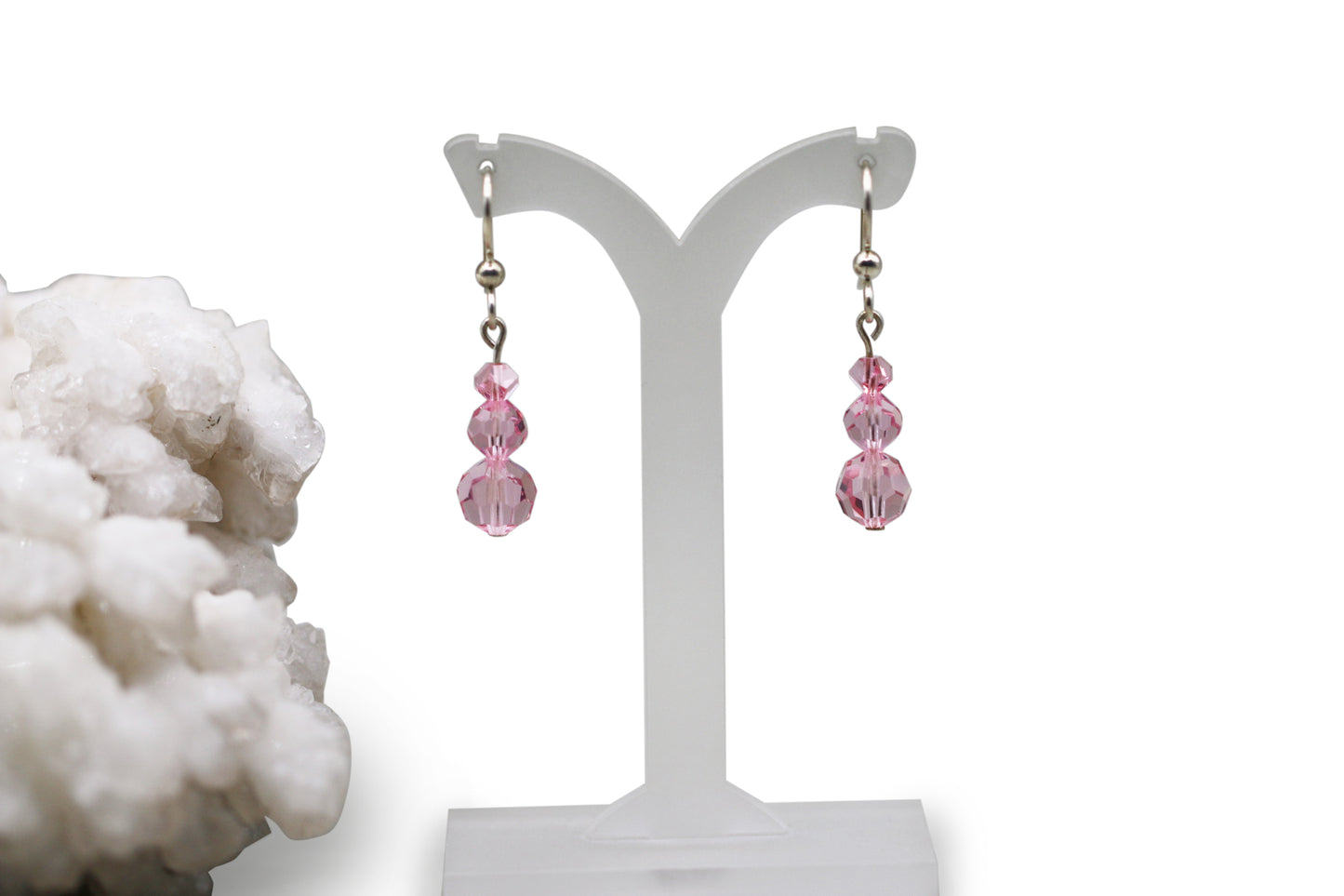 Light Rose Crystals Earrings