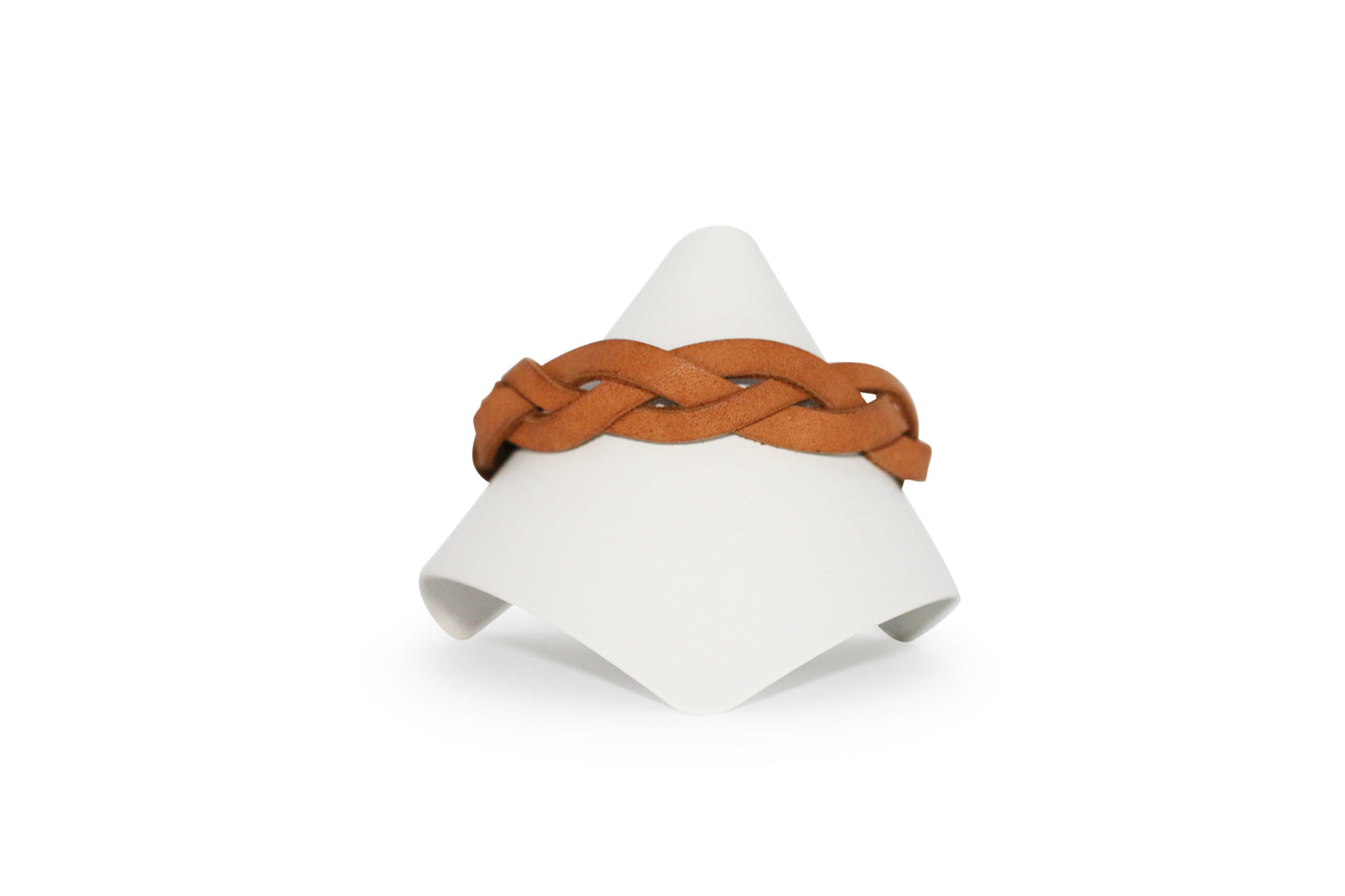 Mystery Braided Leather 9 1/2" Bracelet
