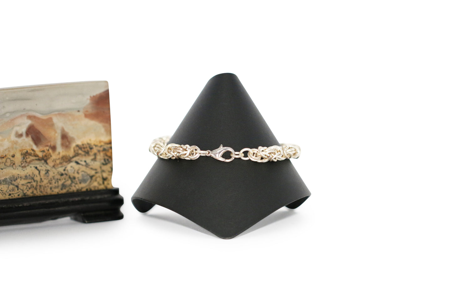 Silver Byzantine 8 1/2" Bracelet