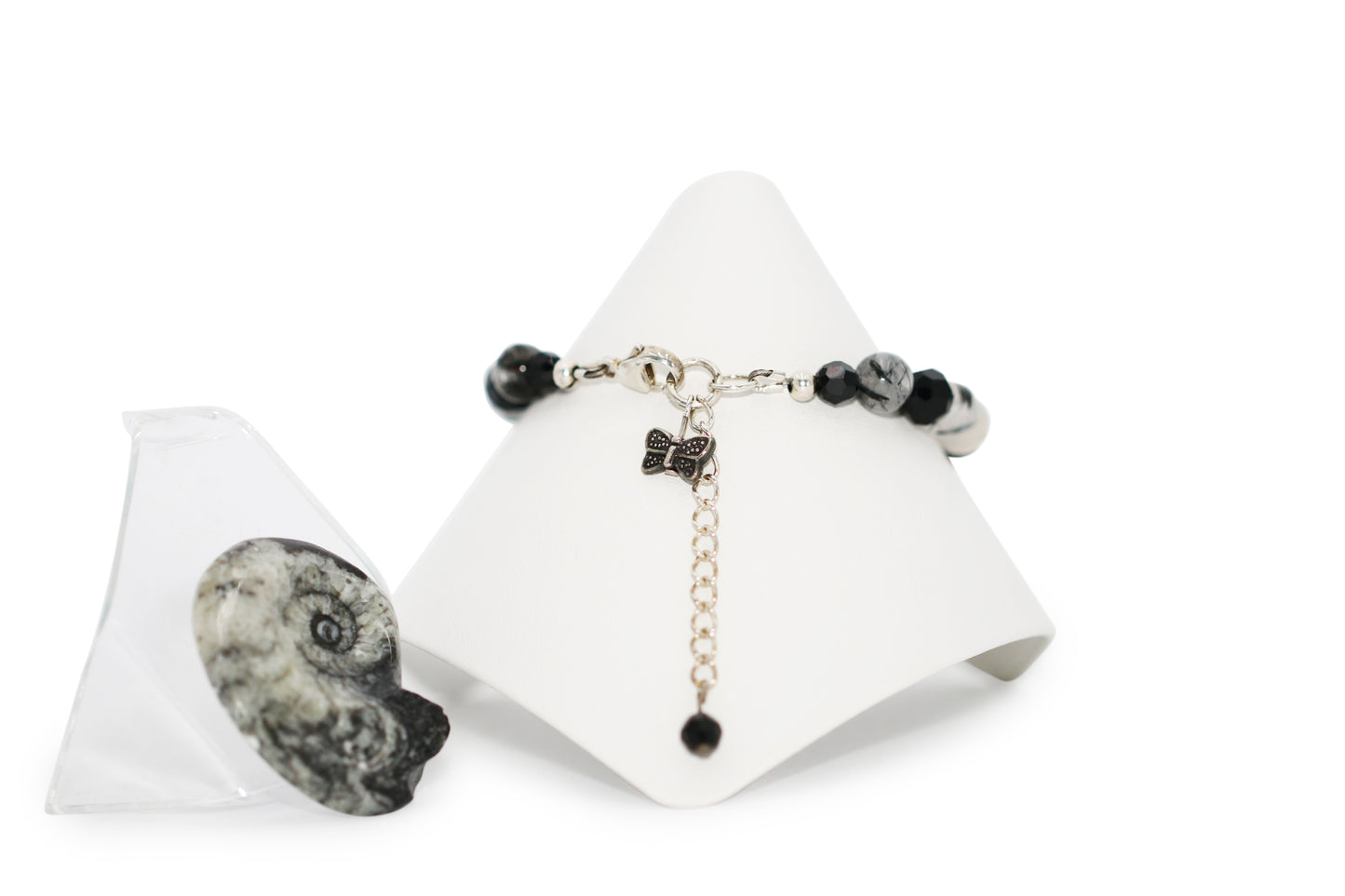 Tourmalinated Quartz 7 1/2" Bracelet