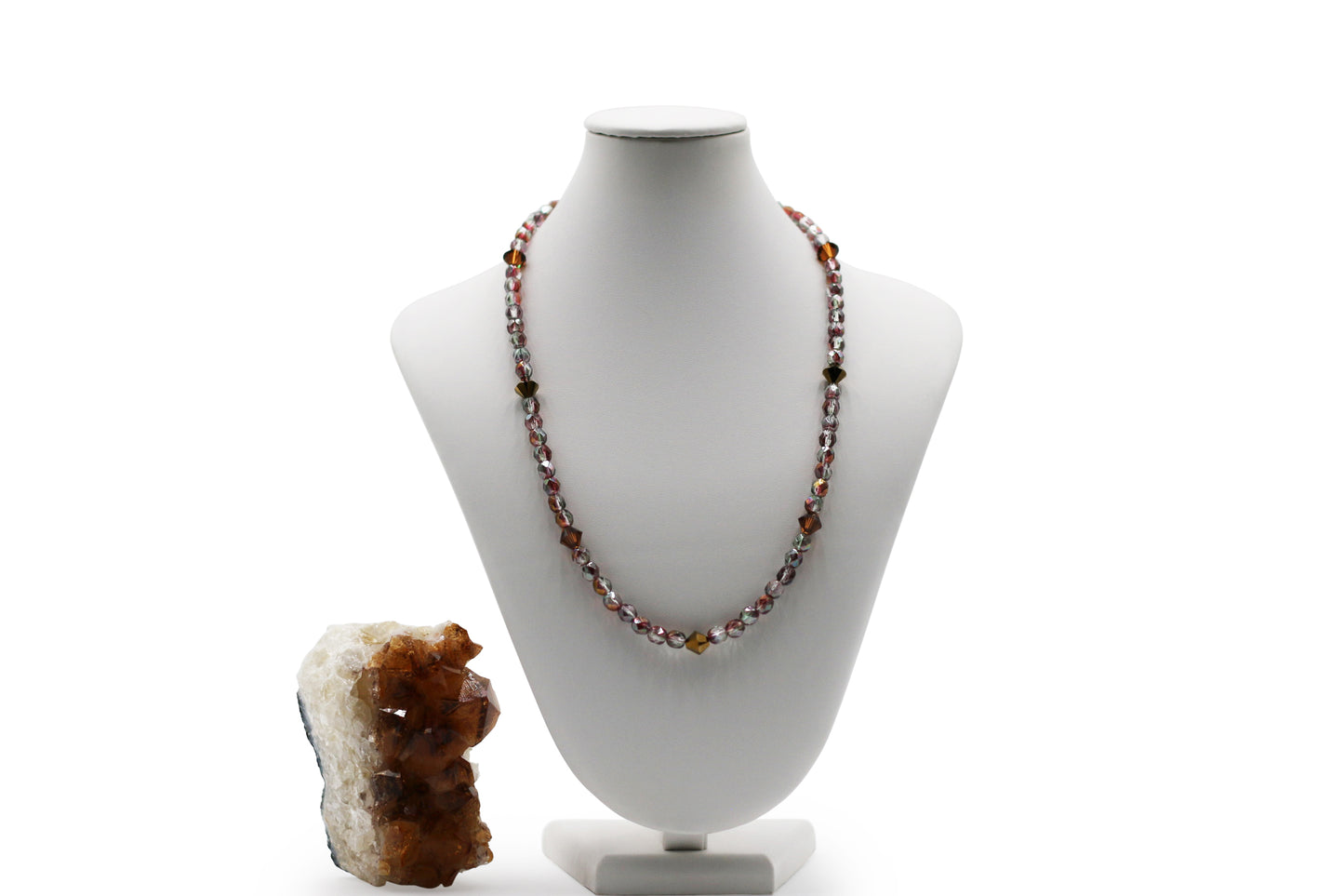Smoke Topaz Multi- Colored Necklace