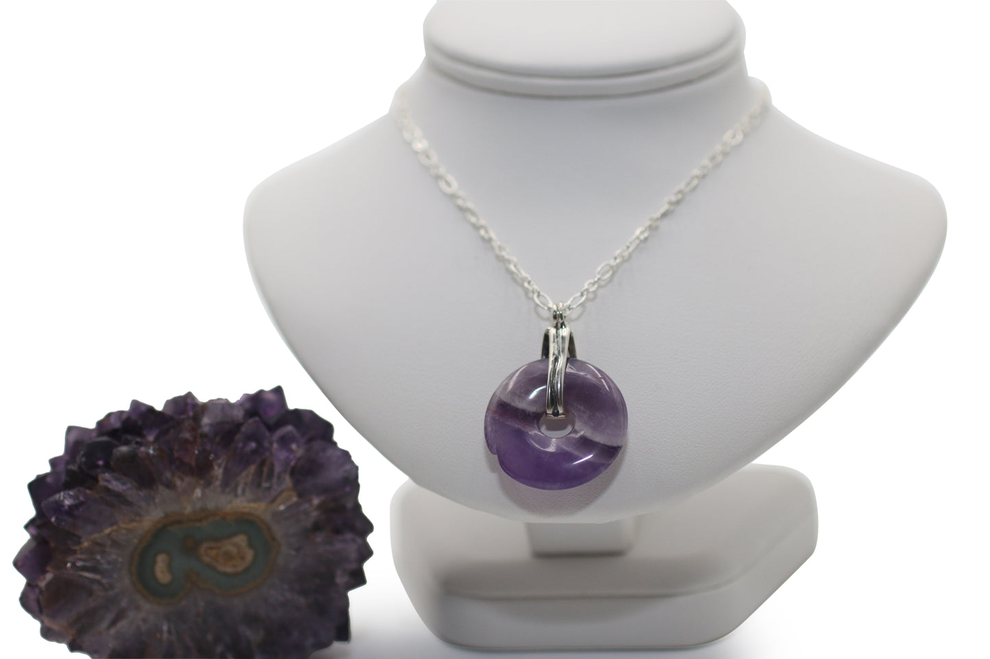 Amethyst Donut 22" Necklace