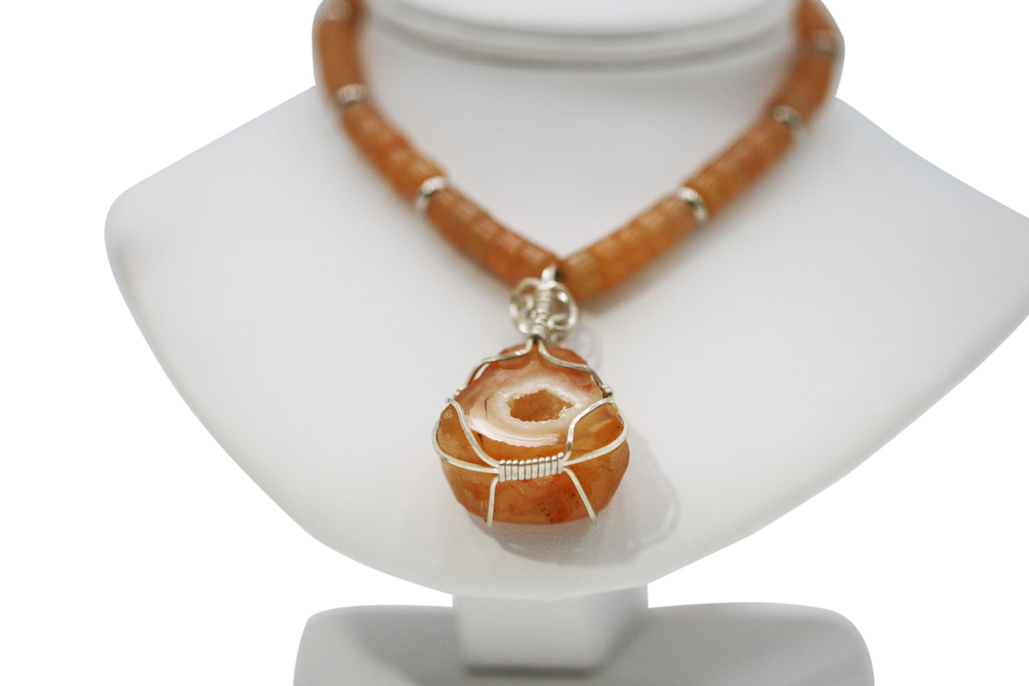 Agate Geode 25" Necklace