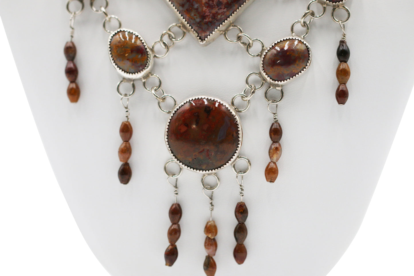Agate Cabochons 24" Necklace