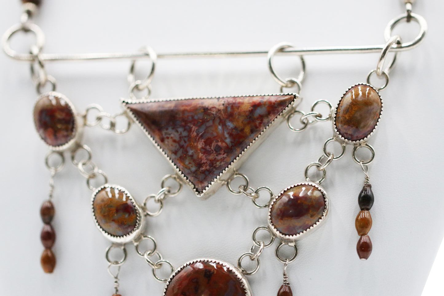 Agate Cabochons 24" Necklace