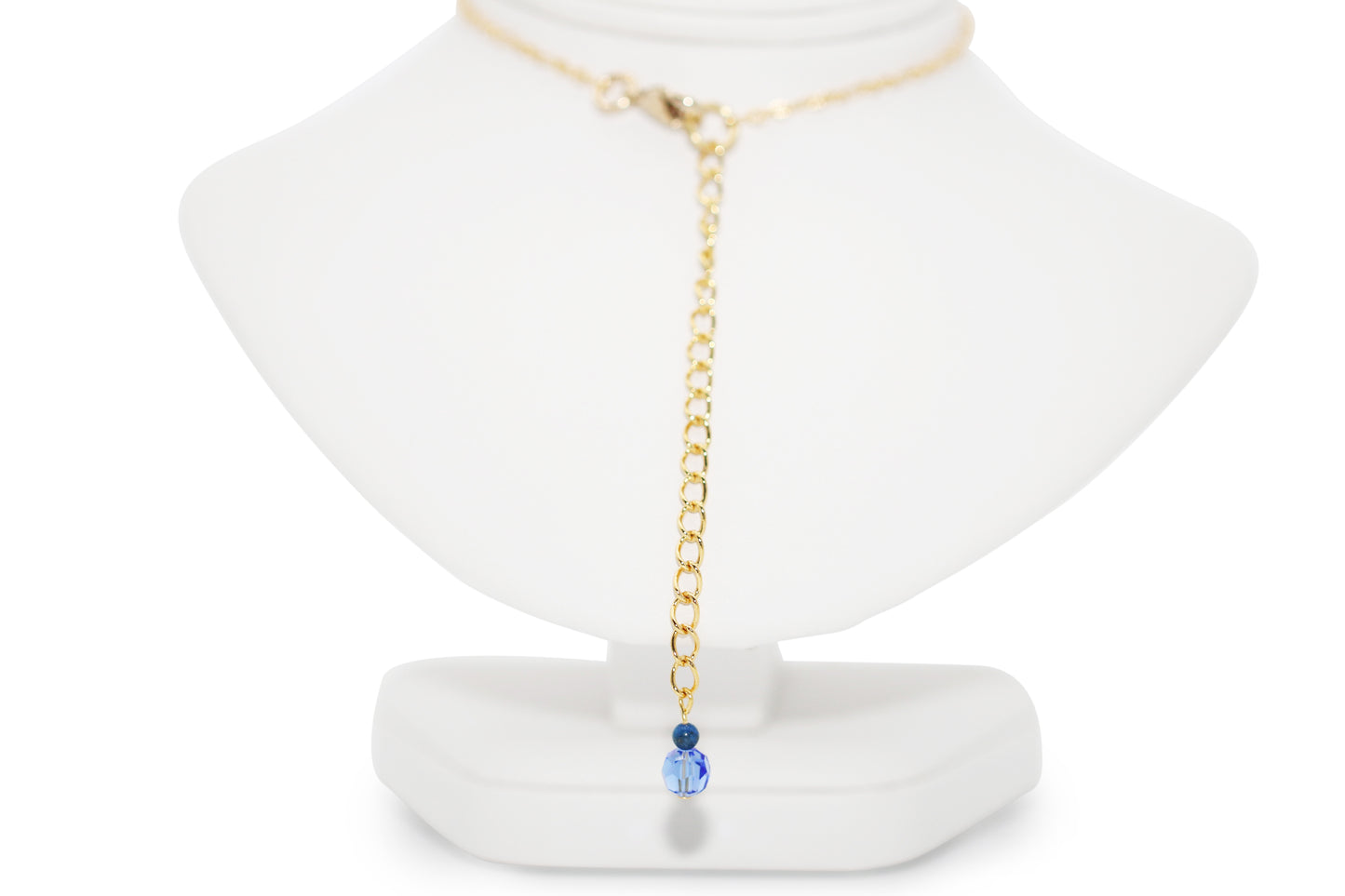 Lapis & Sapphire Crystals 22" Necklace