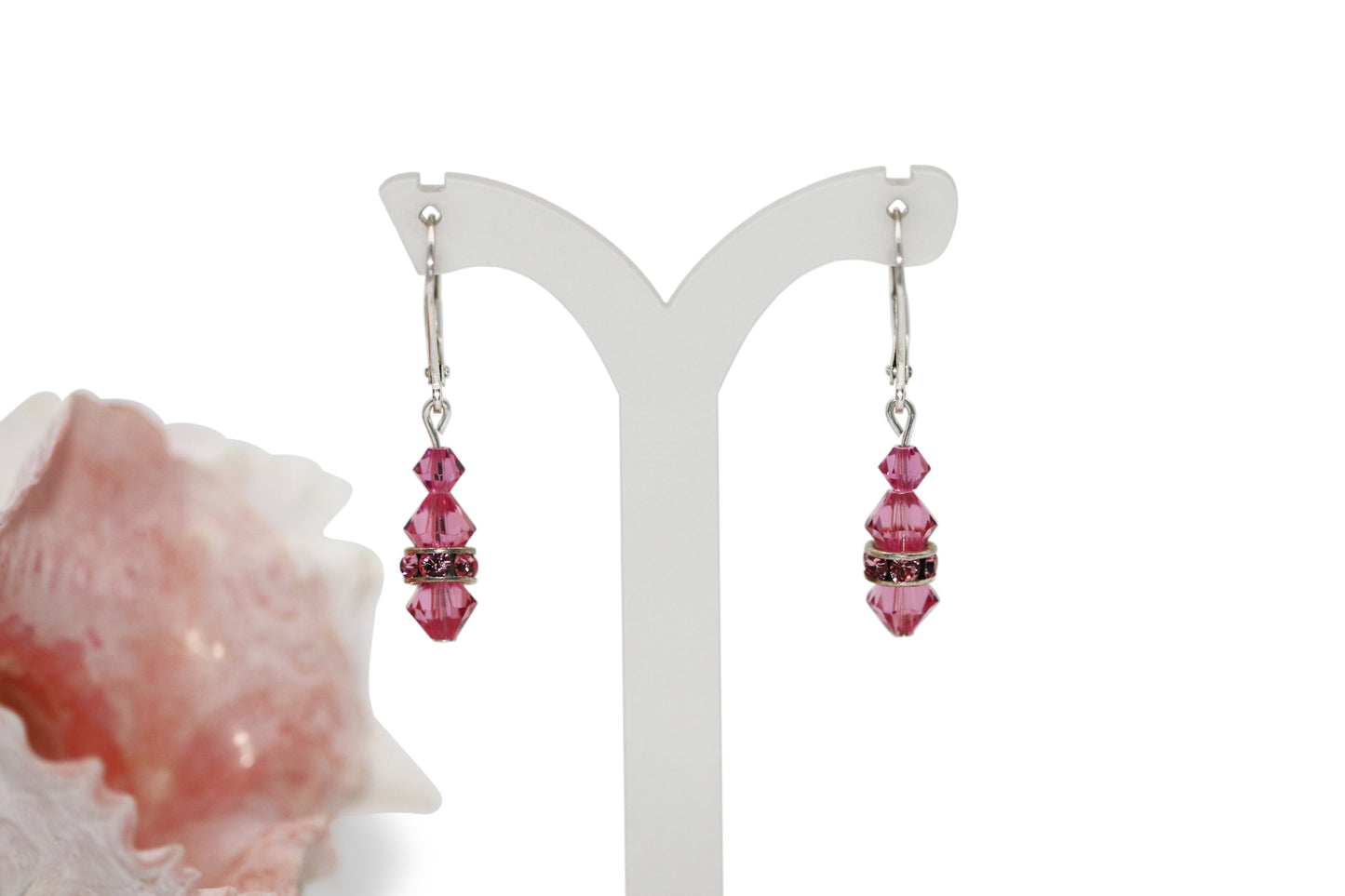 Light Rose Crystals Earrings
