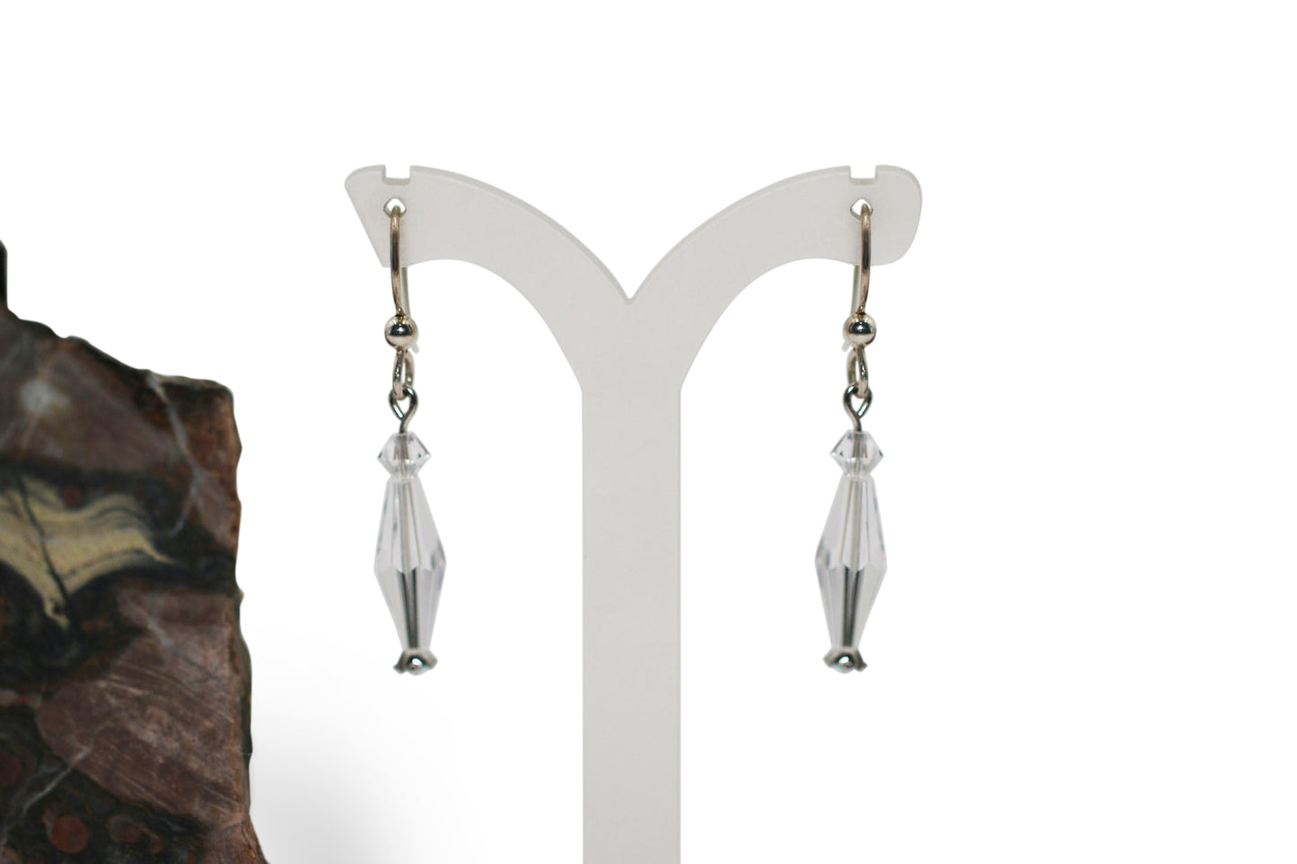 Crystal Cone Earrings