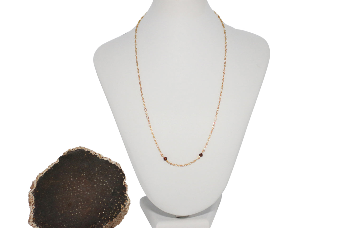 Smoke Topaz Crystals 20" Necklace