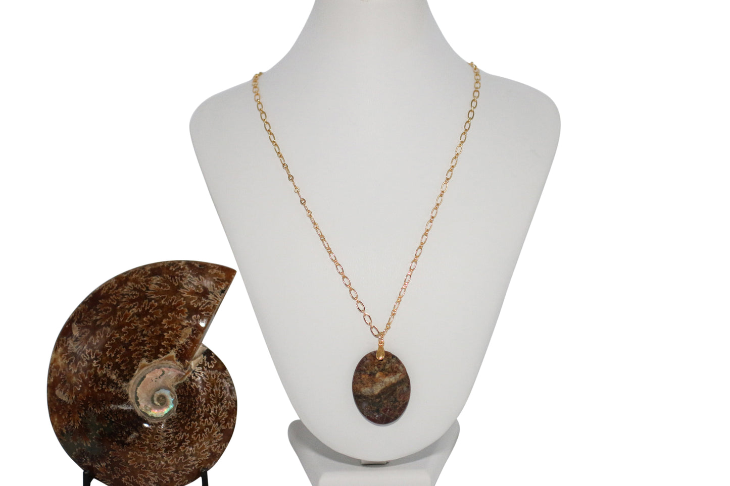 Jasper Gemstone 22" Necklace