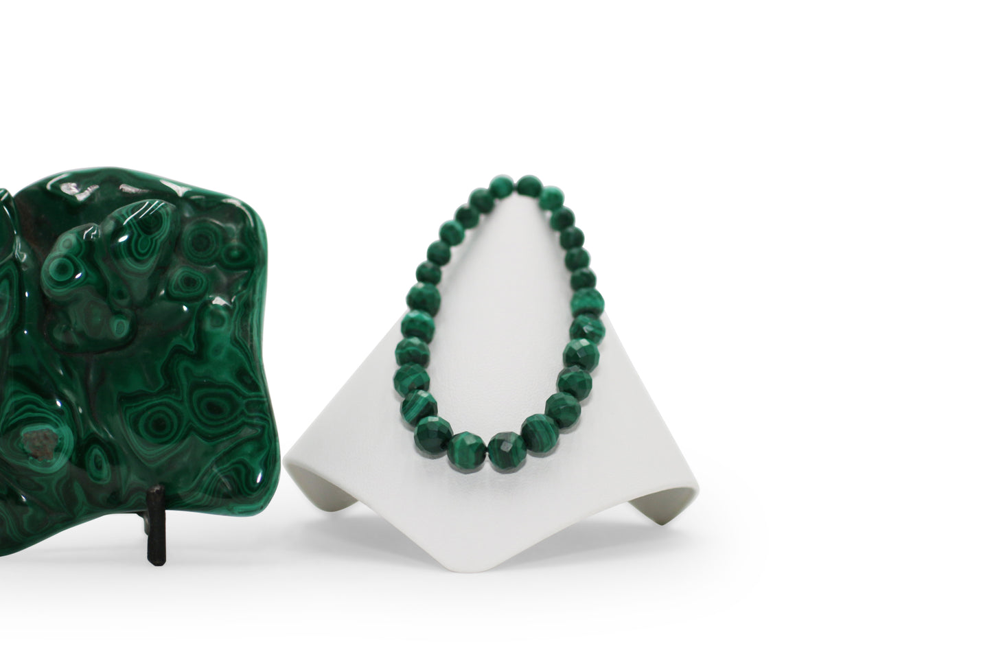 Malachite 6-1/2" Stretchy Bracelet