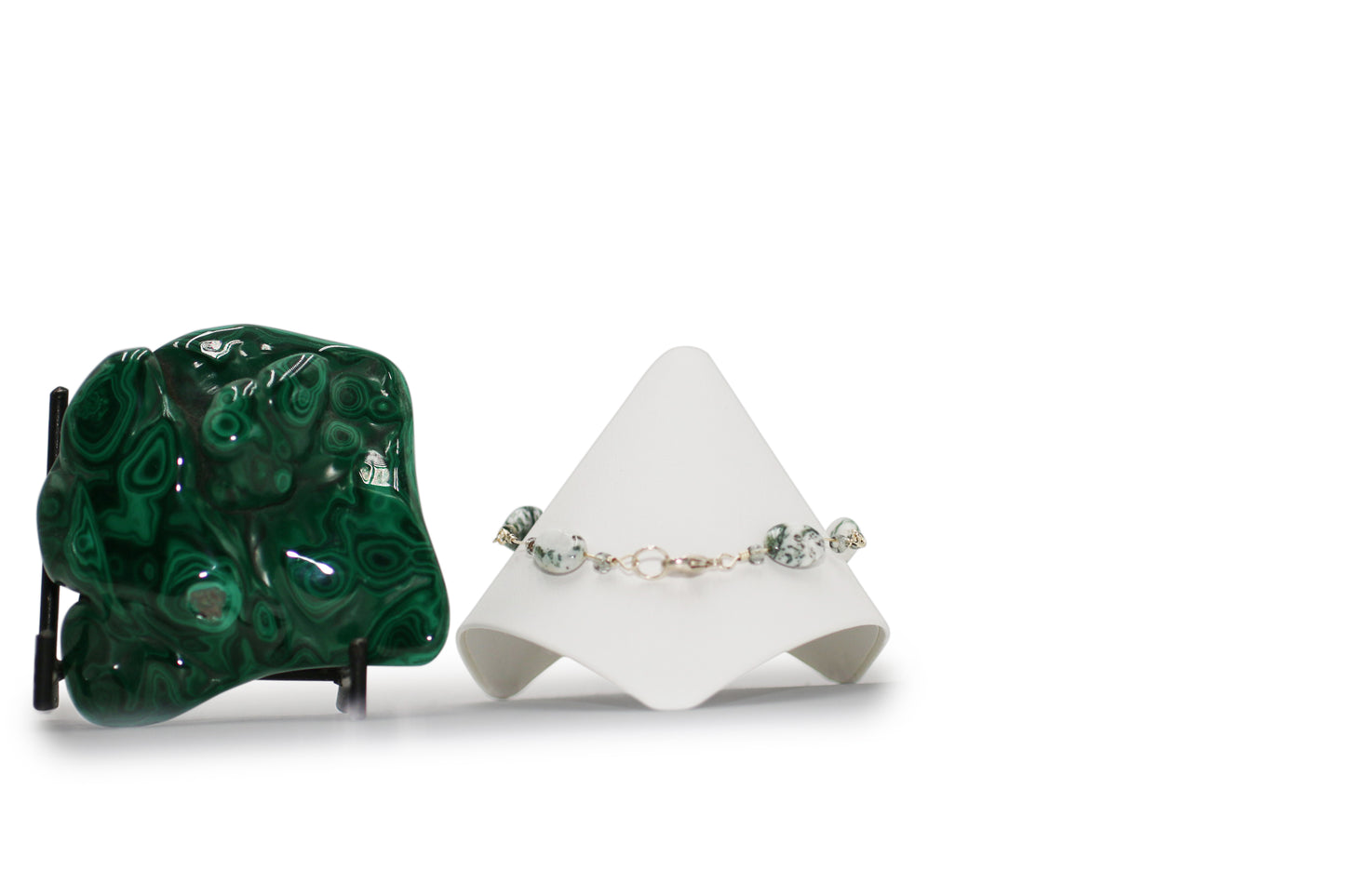 Tree Agate 9 1/2" Bracelet