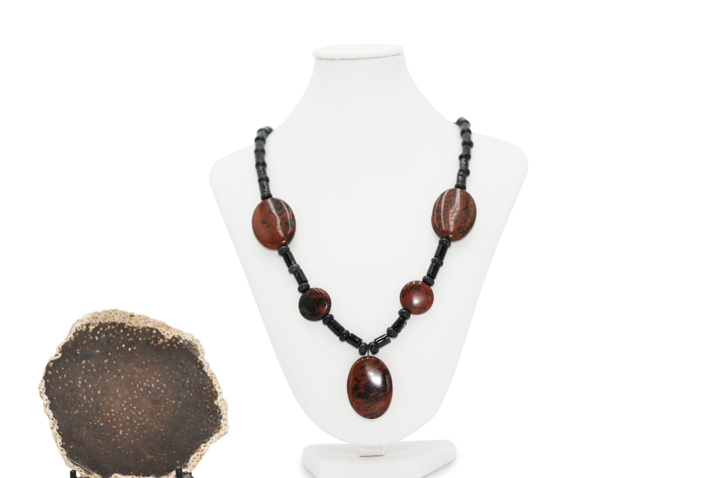 Jasper/Onyx 24" Necklace