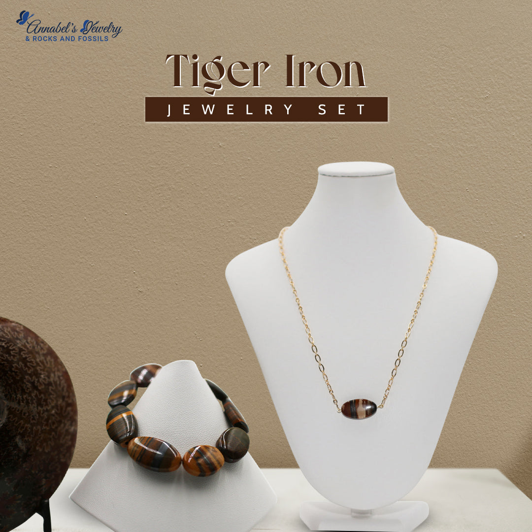 Tiger Iron Jewelry Set