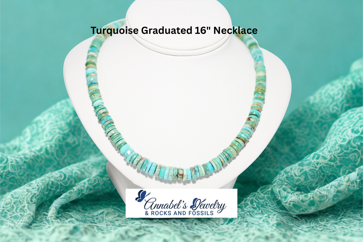 Turquoise Graduated 16" Necklace