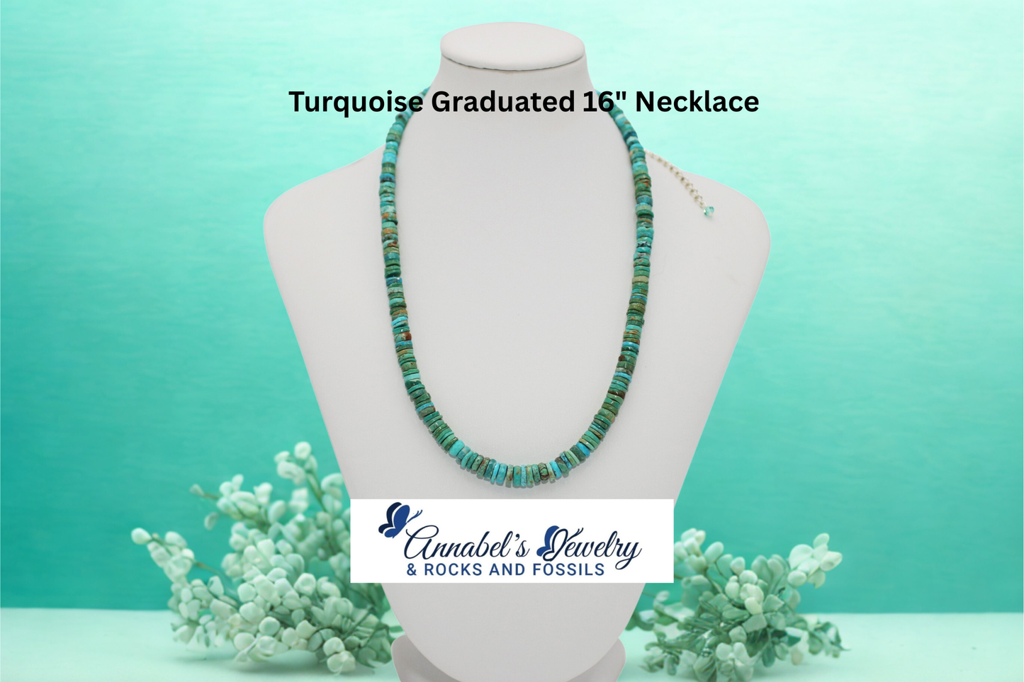 Turquoise Graduated 16" Necklace