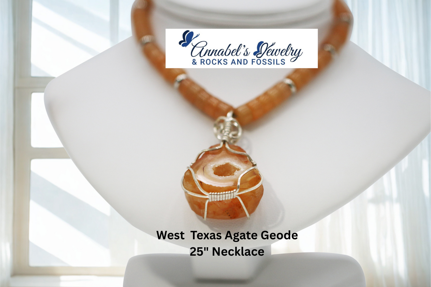 Agate Geode 25" Necklace