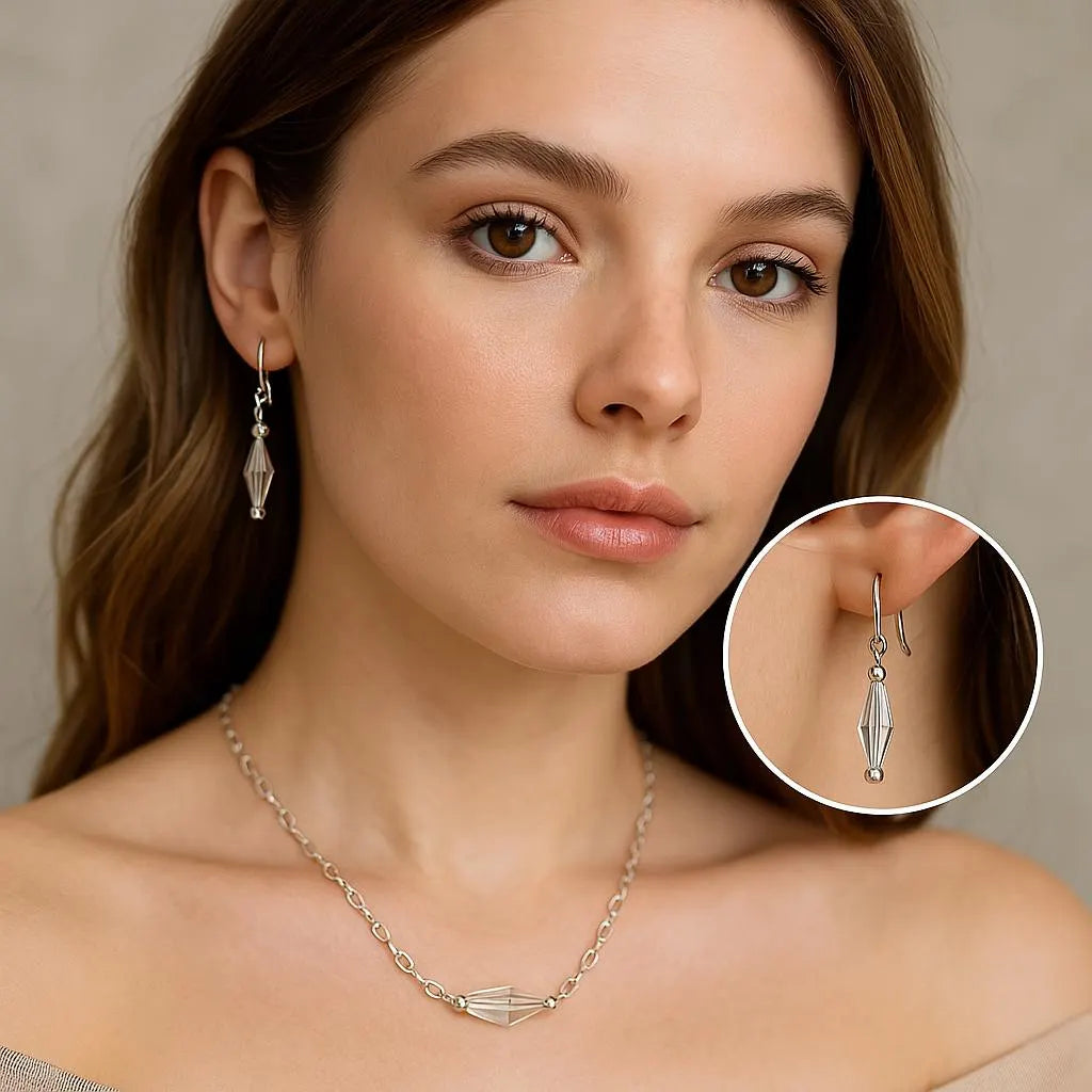 Silver Byzantine Earrings