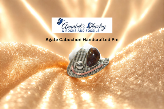 Agate Cabochon Pin