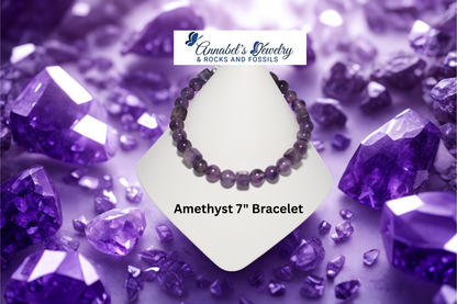 Amethyst 7" Bracelet