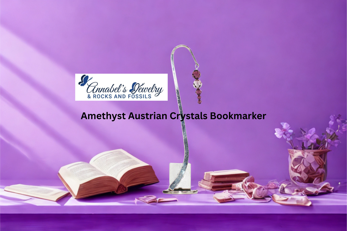 Amethyst Crystals Bookmarker