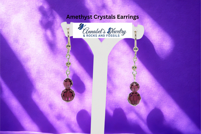 Amethyst Crystals Earrings