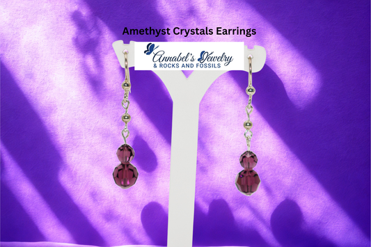 Amethyst Crystals Earrings
