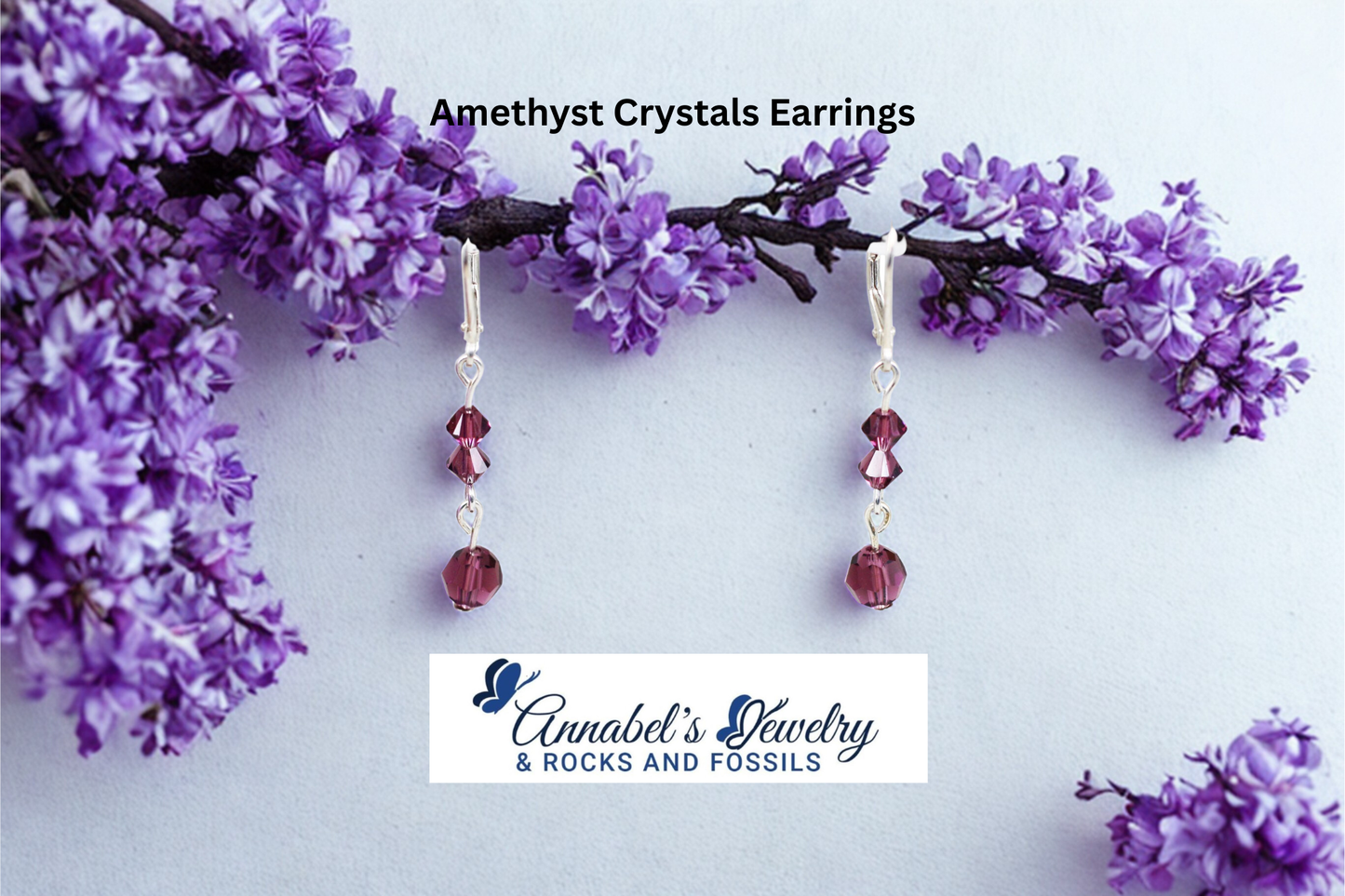 Amethyst Crystals Earrings