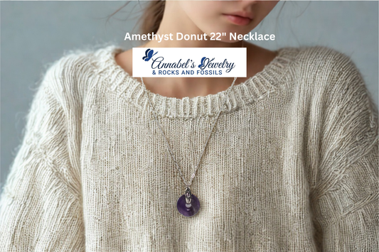 Amethyst Donut 22" Necklace