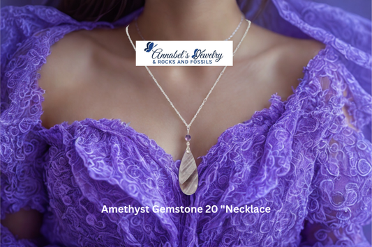 Amethyst Gemstone 20 "Necklace