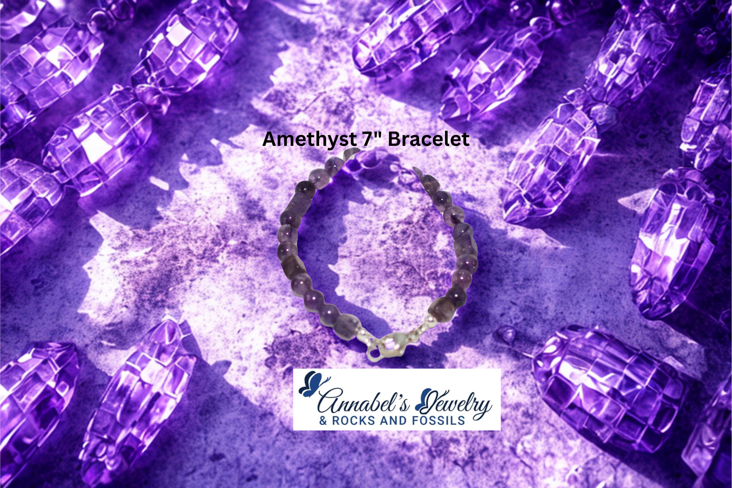 Amethyst 7" Bracelet