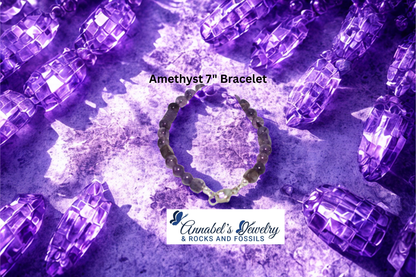 Amethyst 7" Bracelet