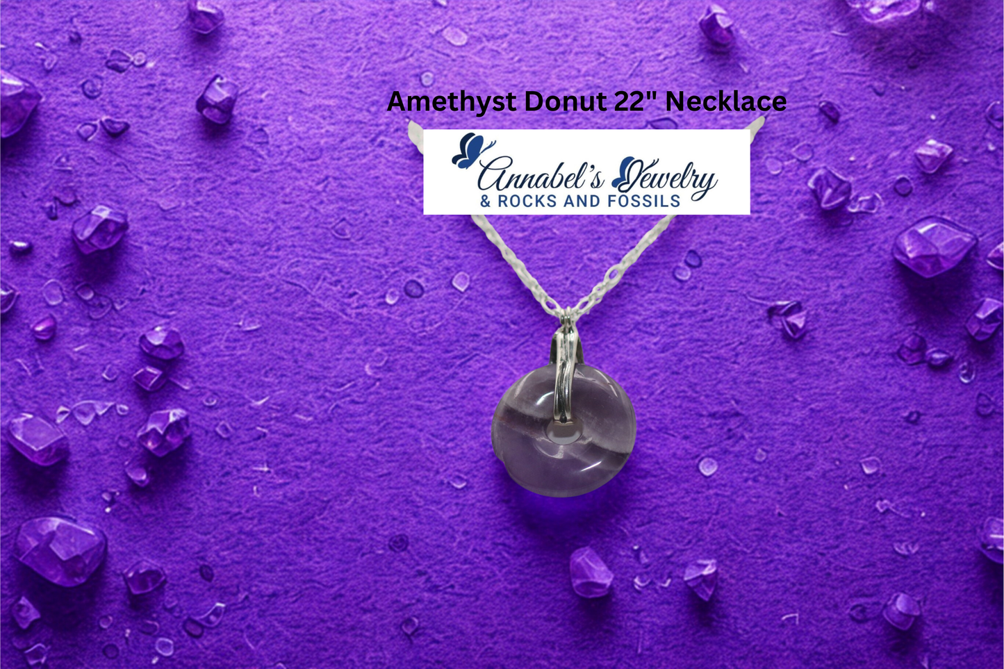 Amethyst Donut 22" Necklace