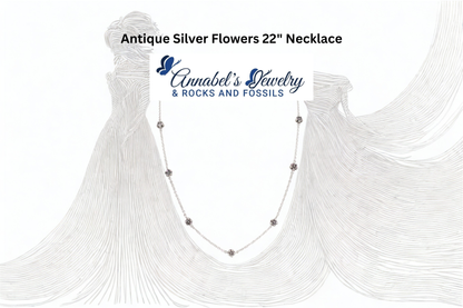 Antique Silver Flower Set