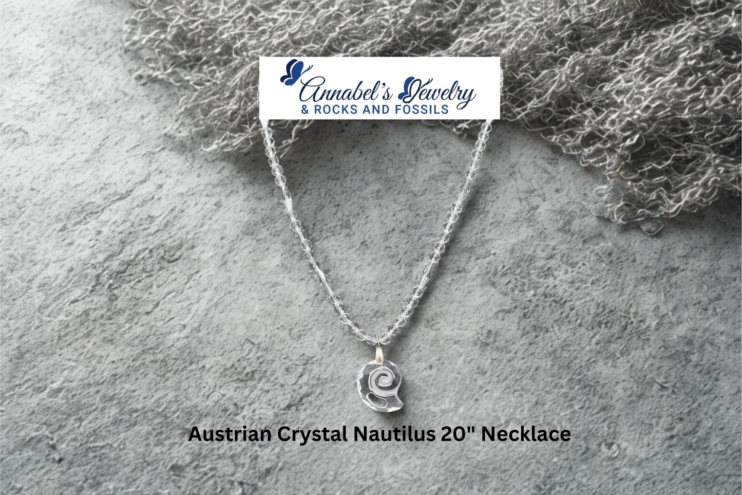 Crystal Nautilus 20" Necklace