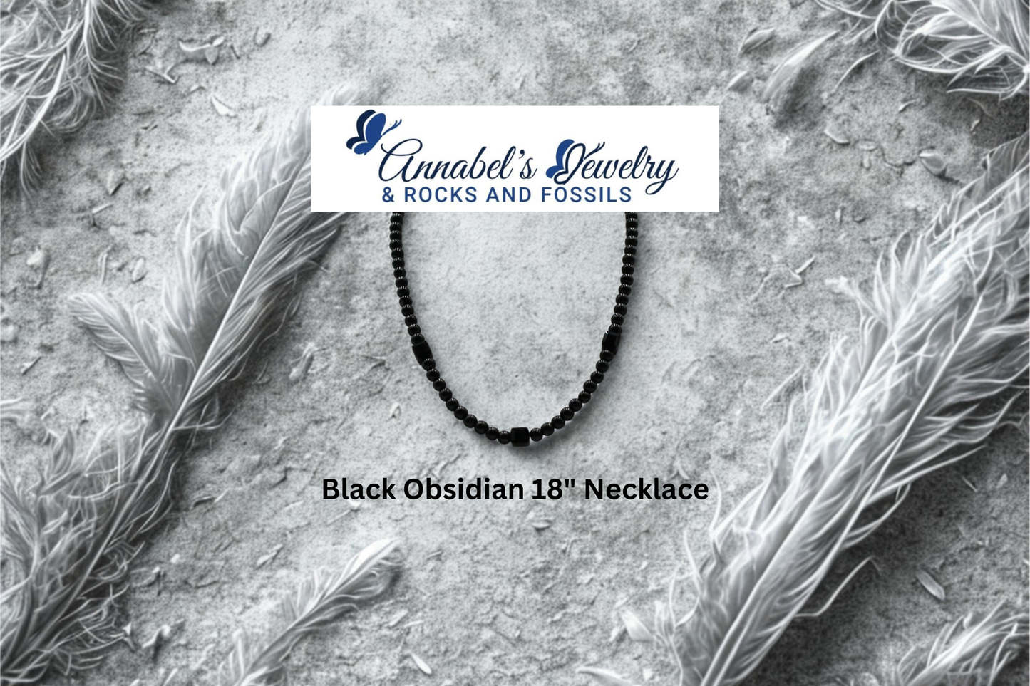 Black Obsidian 18" Necklace