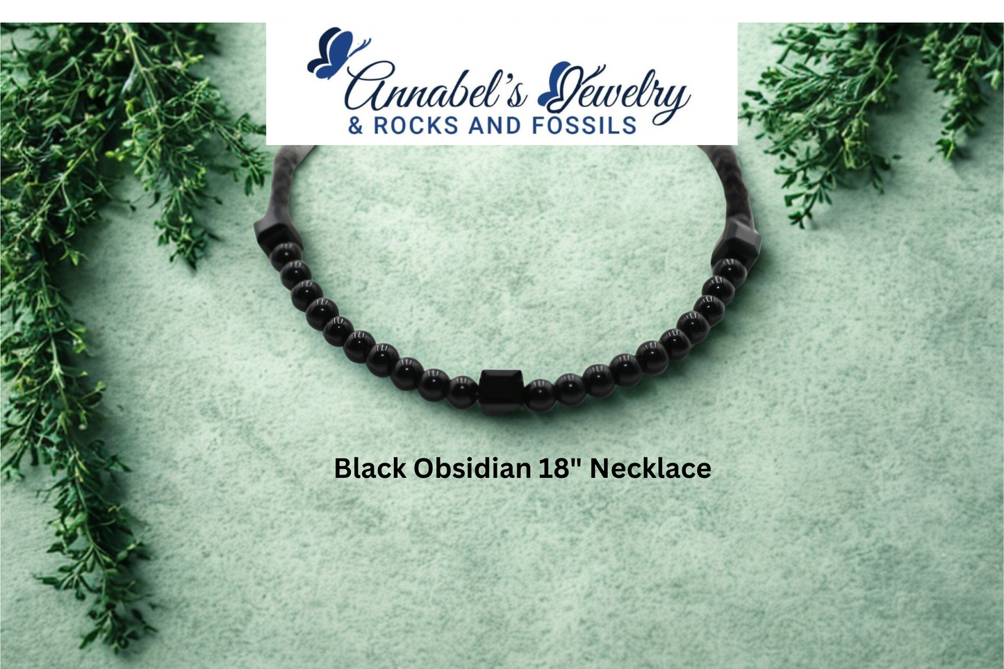 Black Obsidian 18" Necklace