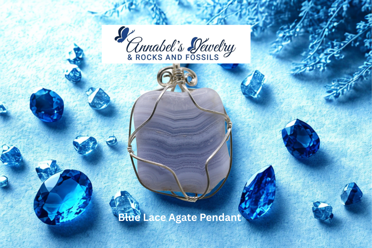 Blue Lace Agate Pendant