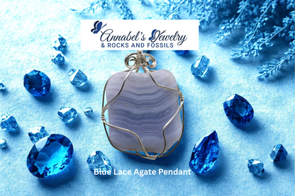 Blue Lace Agate Pendant