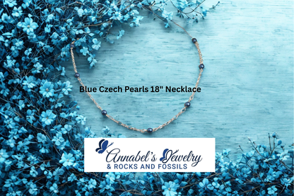 Light Blue Czech Pearls Set